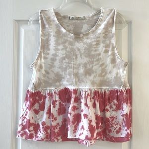 Free People We The Free Sleeveless Tie-Dye Any Time Tank